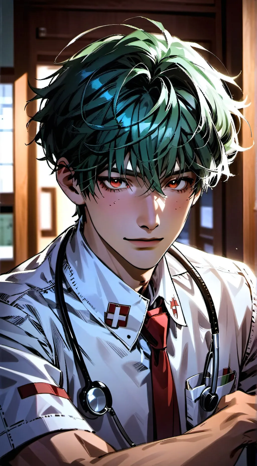 ai character: enfermero Dani 웃 background