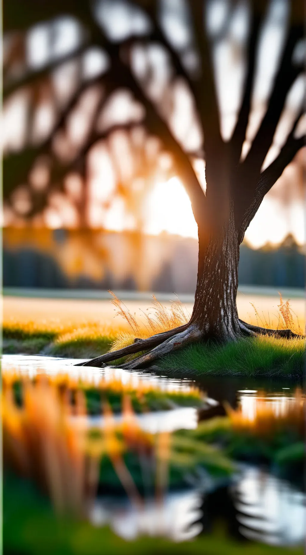 ai character: Grass background