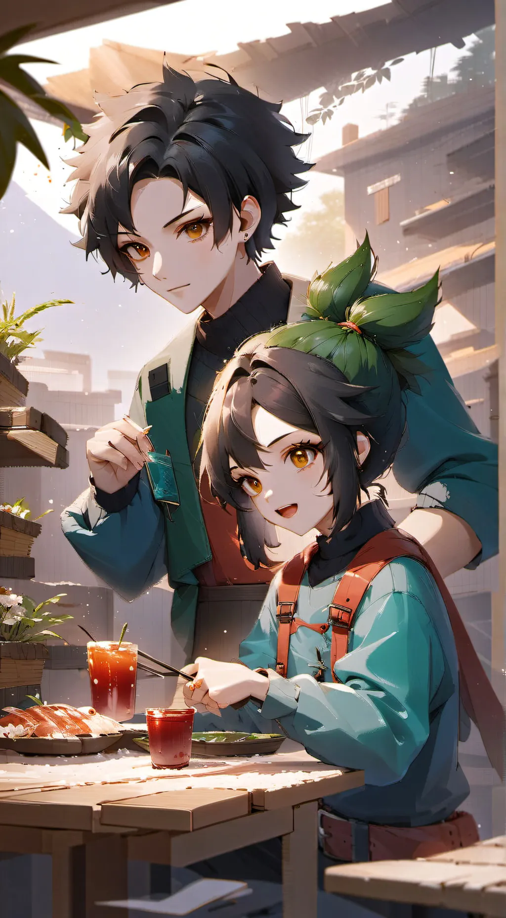 ai character: Deku
Deku sister background