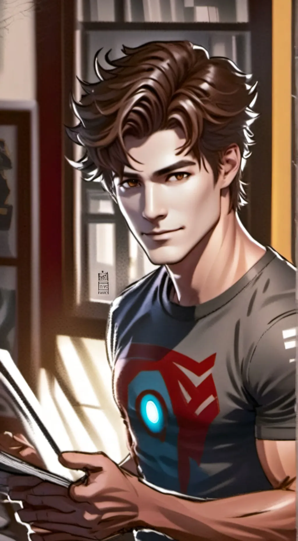 ai character: Jake Awesome background