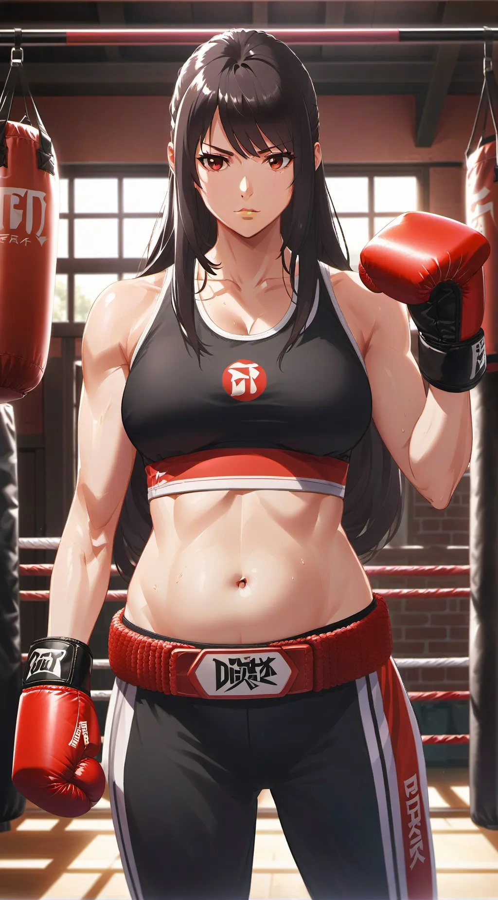 ai character: Boxing coach  background
