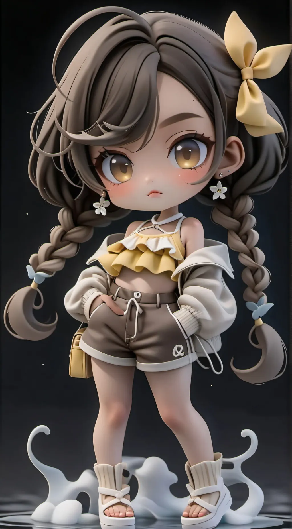 ai character: lilac background