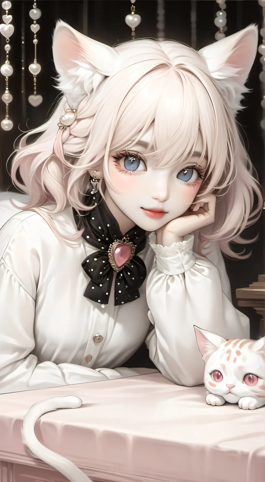 ai character: Kat the Elegant Furry background