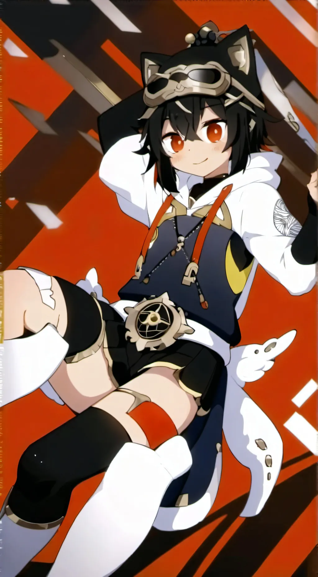 ai character: Amber background