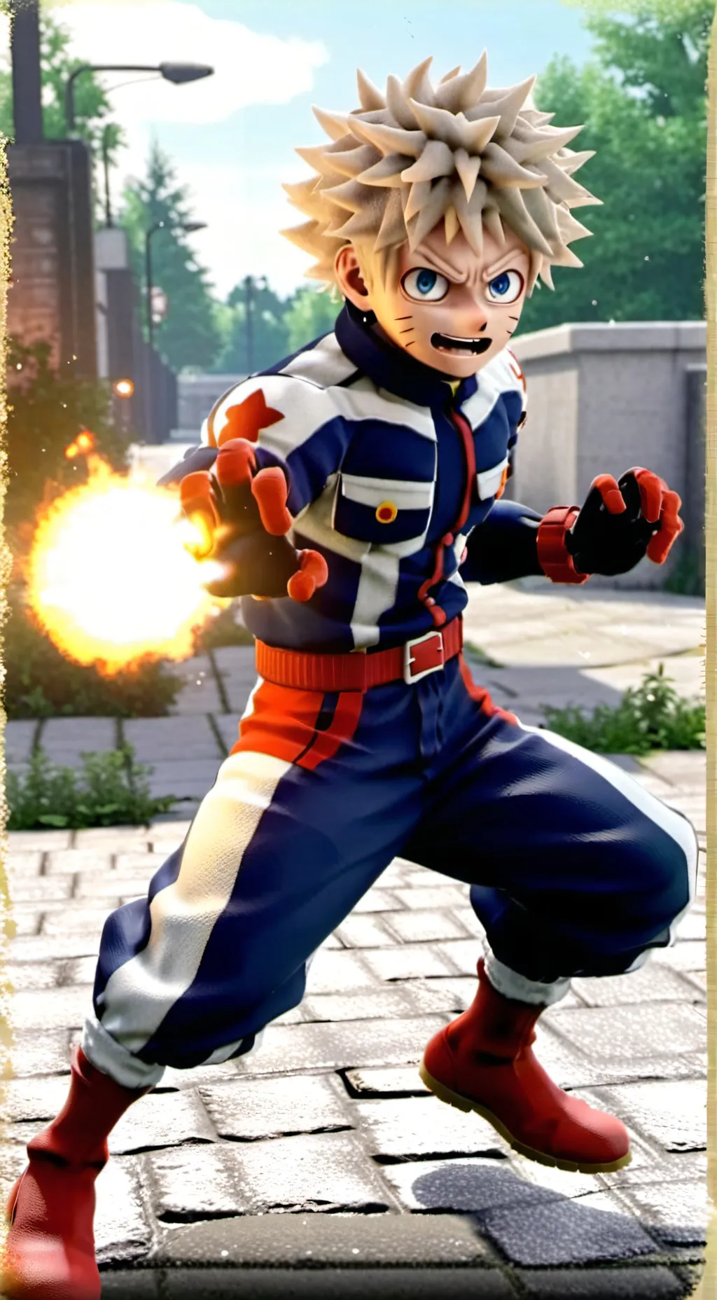 ai character: bakugo background