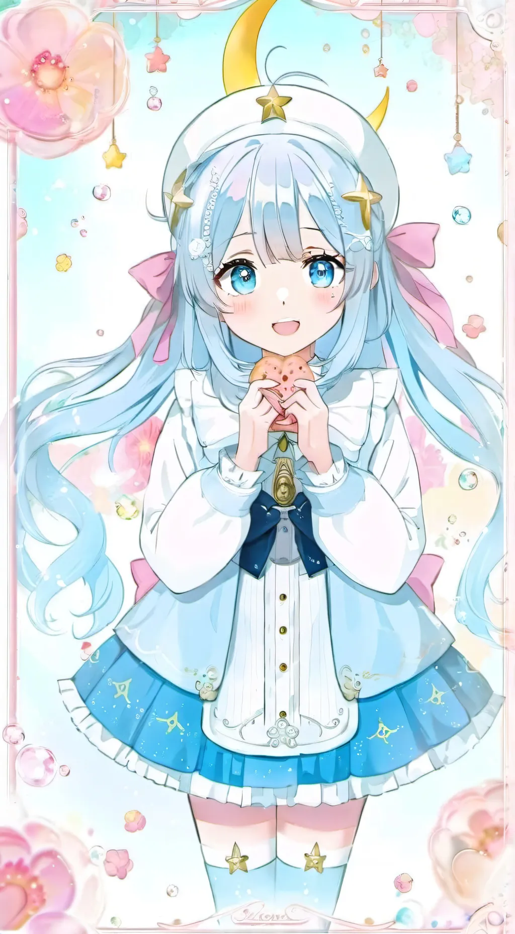 ai character: cinamoroll girl background