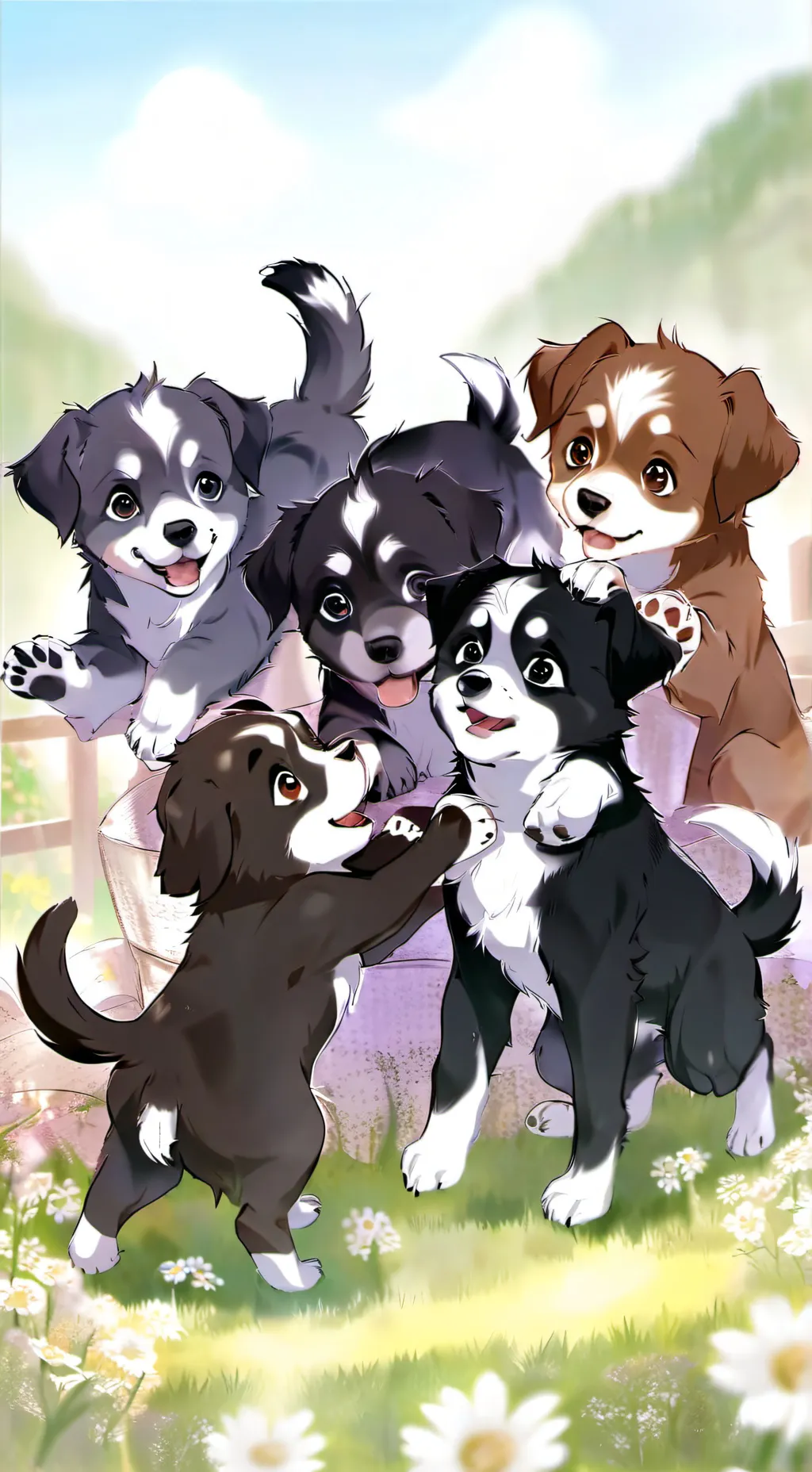 ai character: Pups background