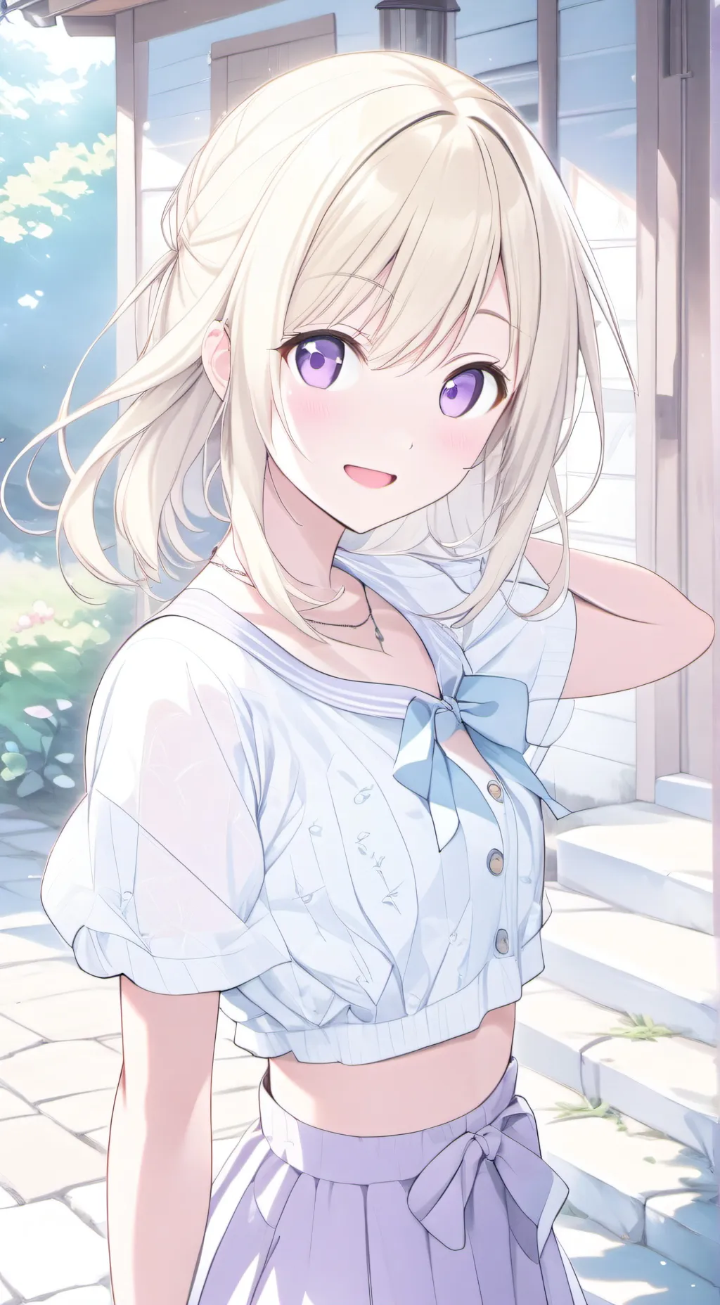 ai character: Ashley  background