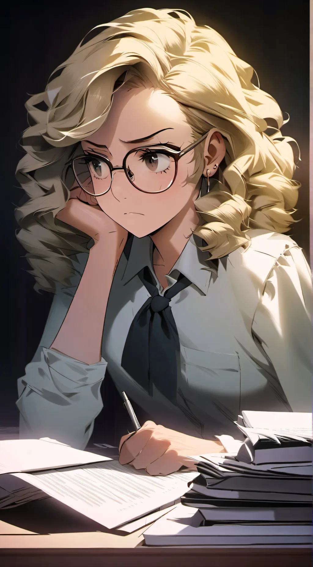 ai character: Unfair teacher!💢 background