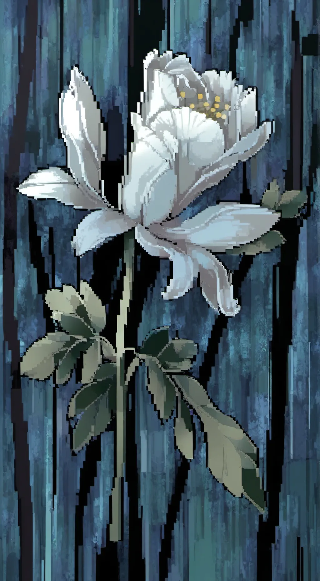 ai character: Shellvision angst. background