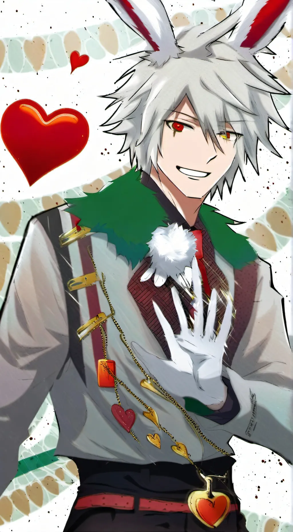 ai character: el conejo blanco🥕 background