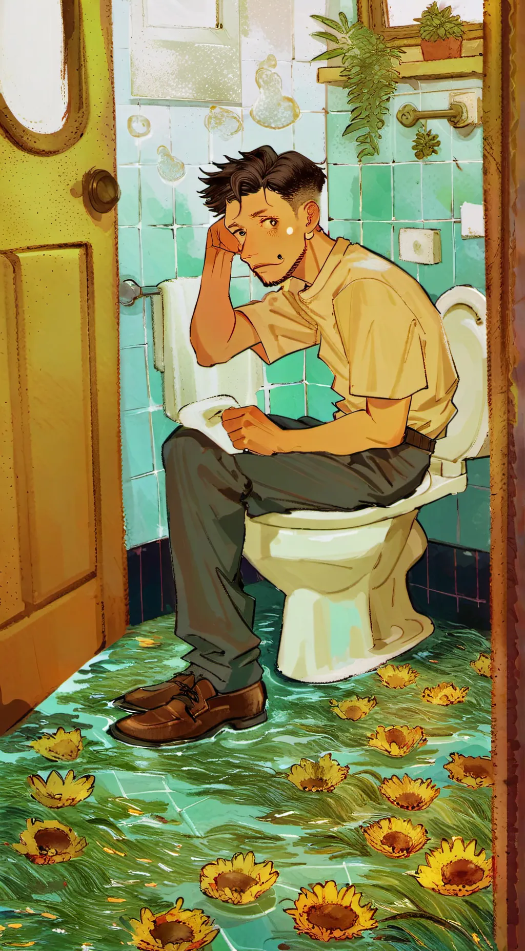 ai character: diarrhea! 😫 background