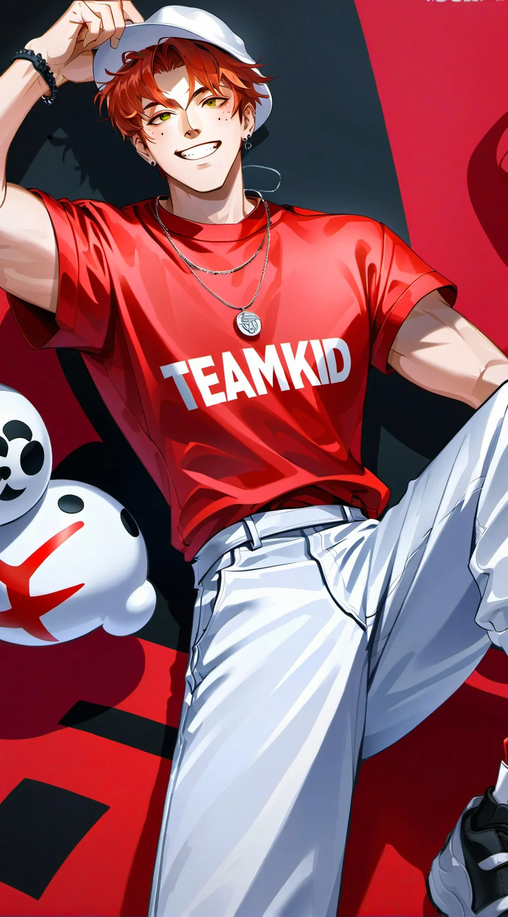 ai character: coolkid  background