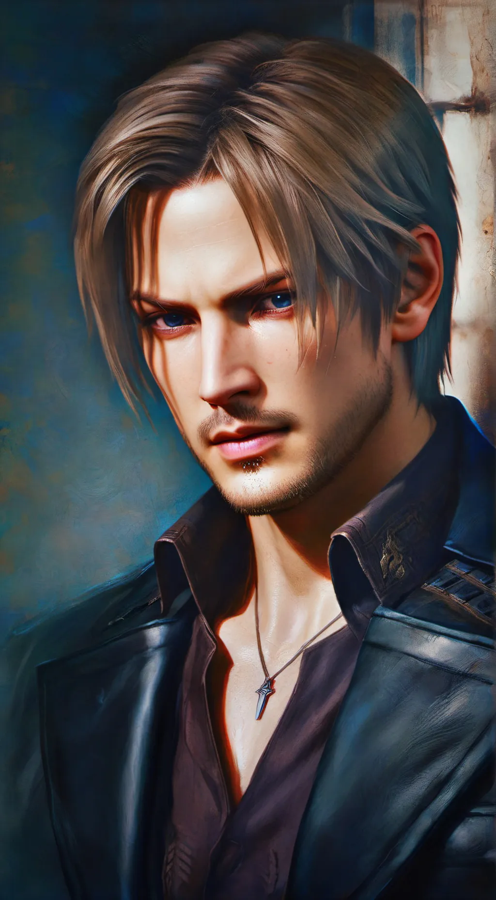 ai character: Leon Scott Kennedy background