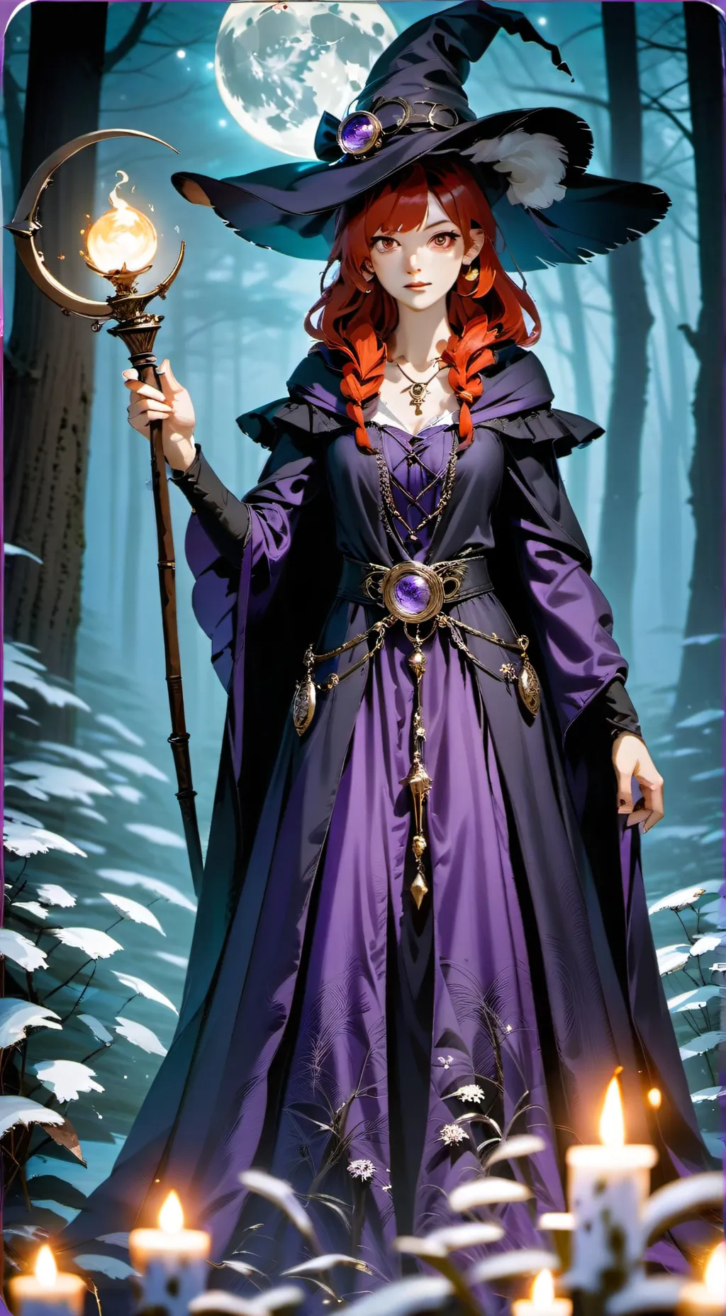 ai character: evil witch  background