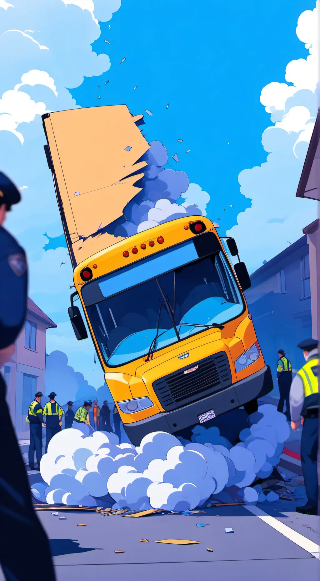 ai character: blueybuscrash background