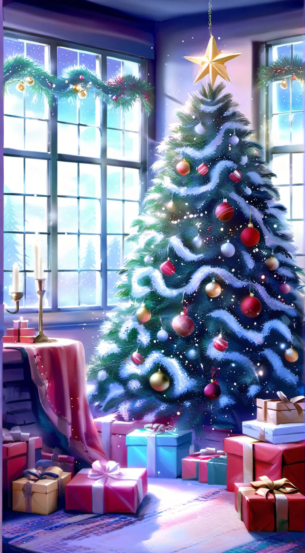 ai character: Christmas special  background