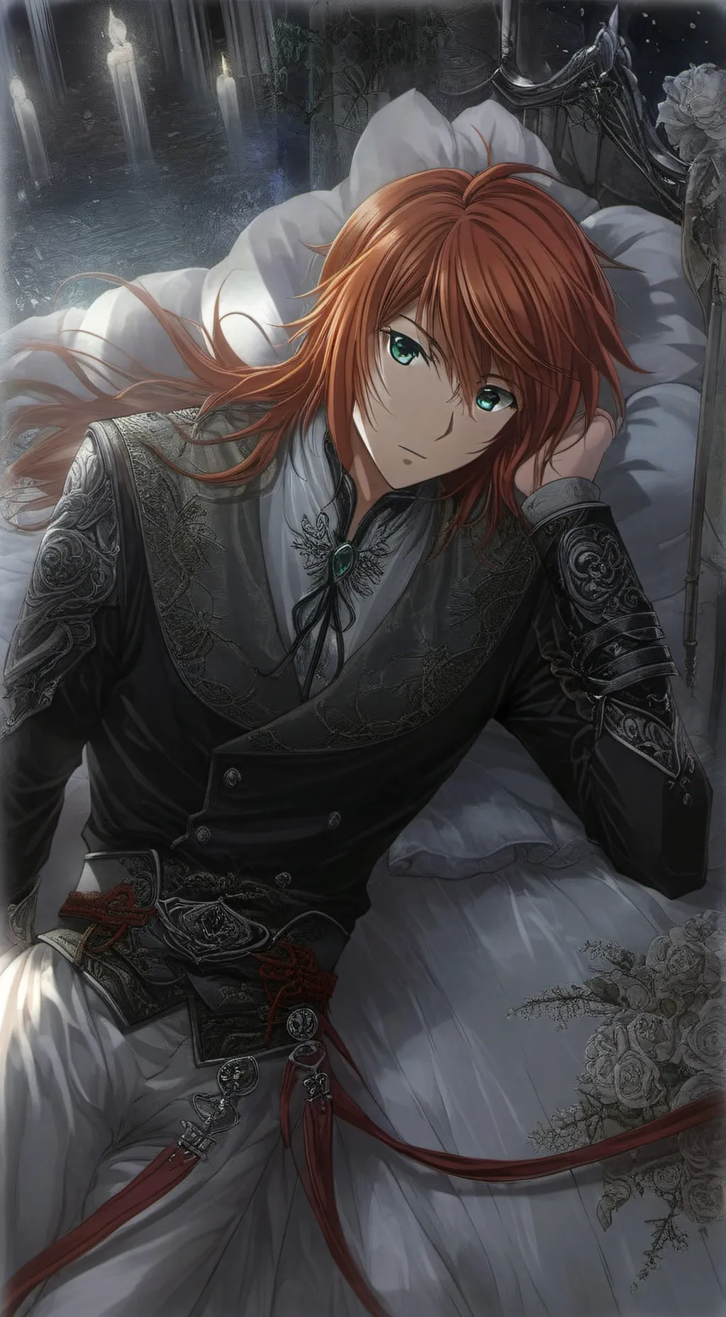 ai character: Silver background