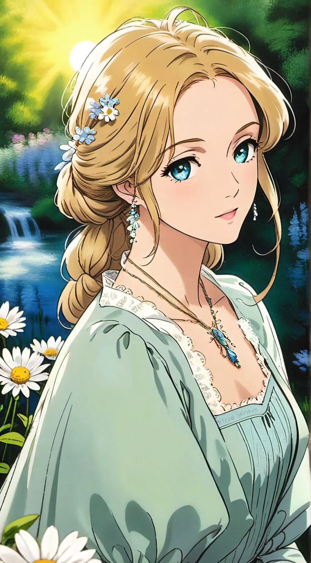 ai character: mha hair strand background