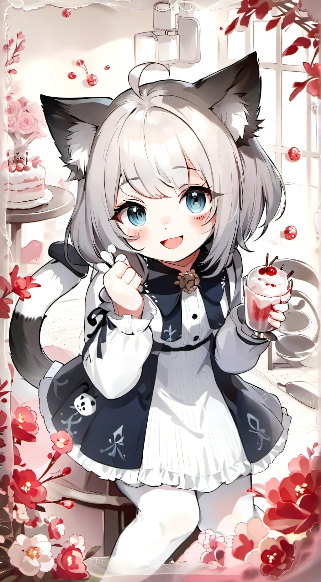ai character: uwu cat background