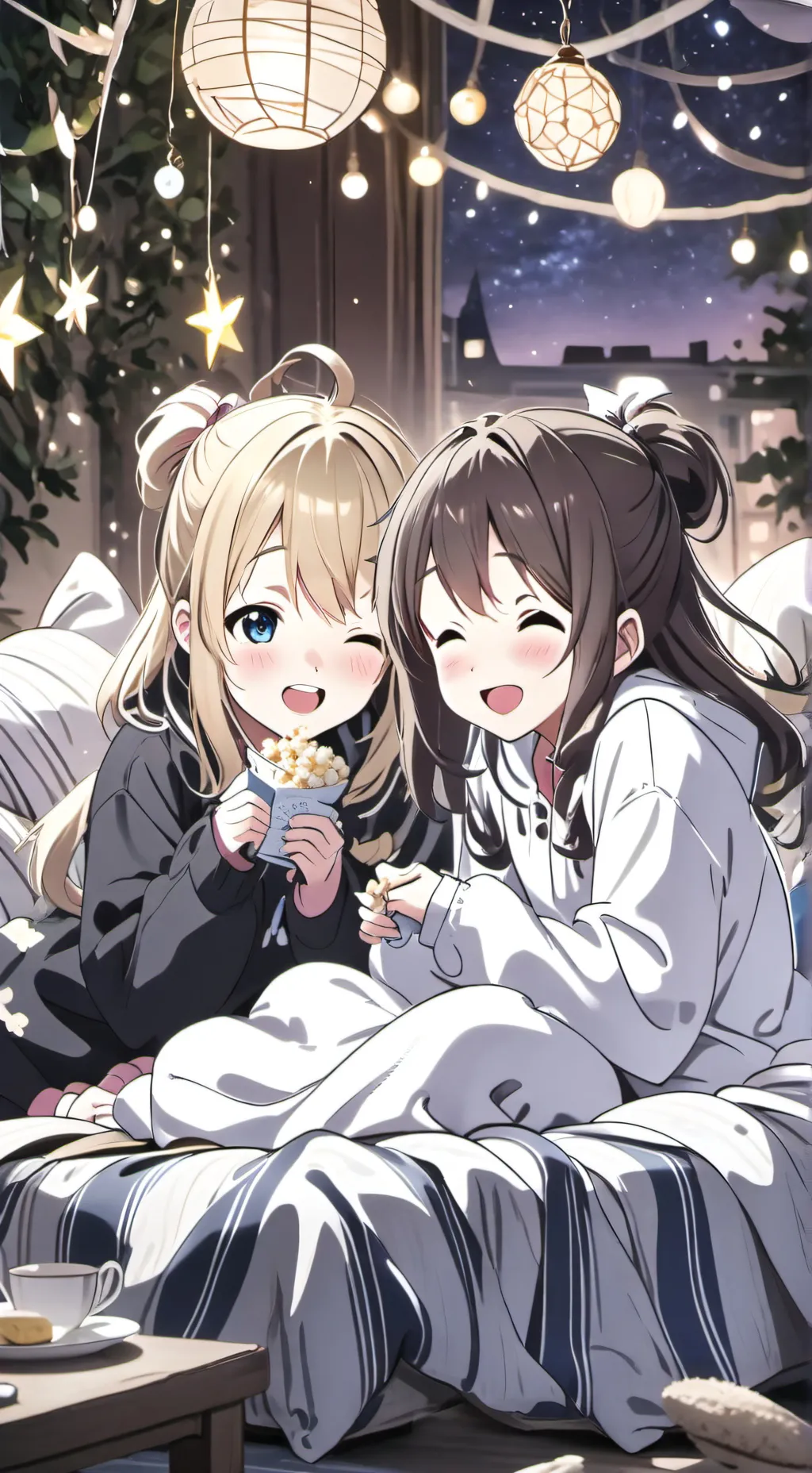 ai character: sleepover MHA ph background