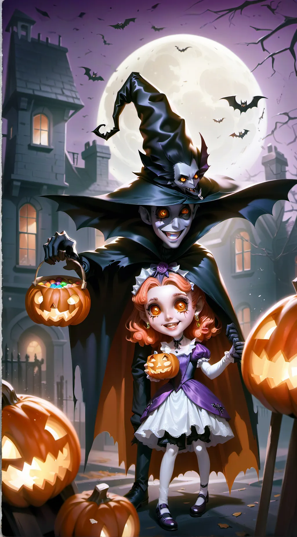 ai character: Halloween special  background