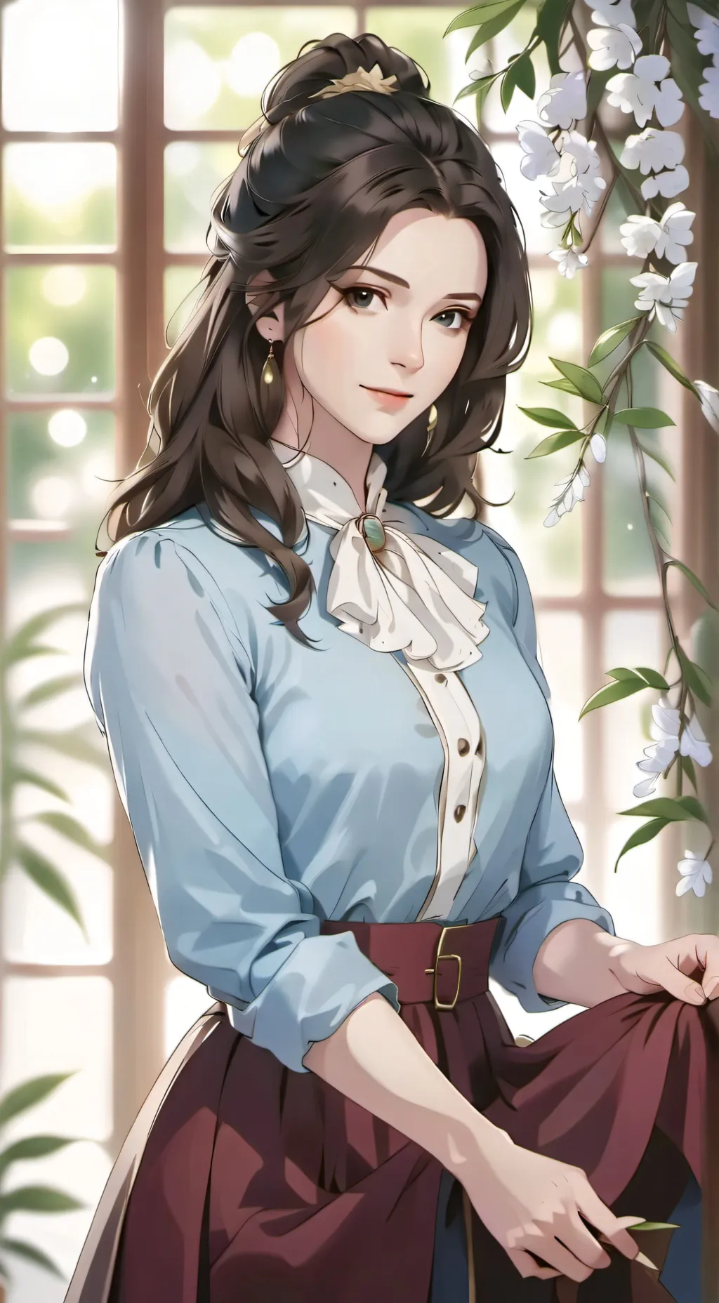 ai character: Mariel  background