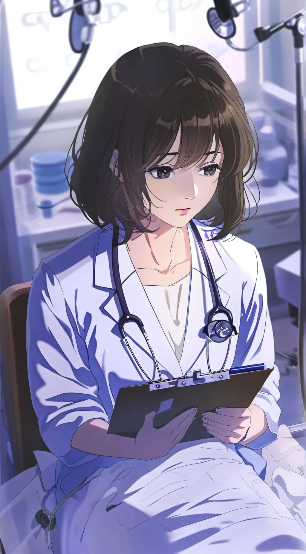 ai character: doctor  background