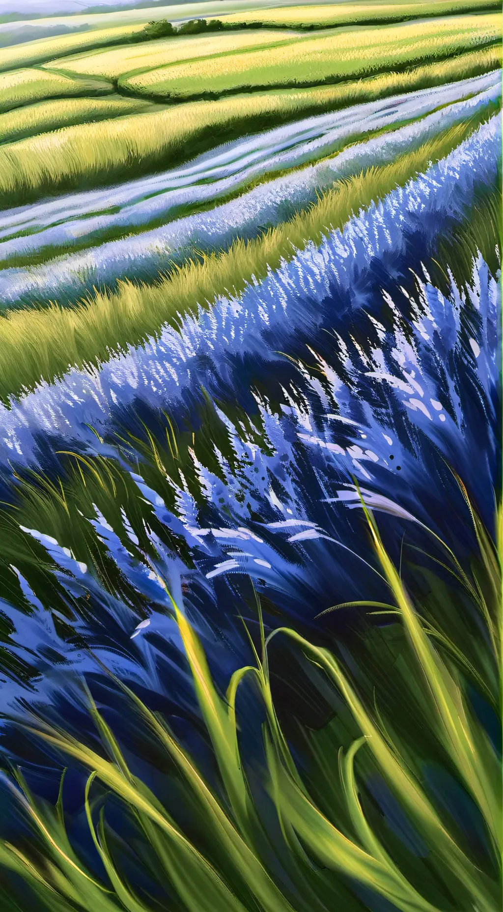 ai character: Grass background