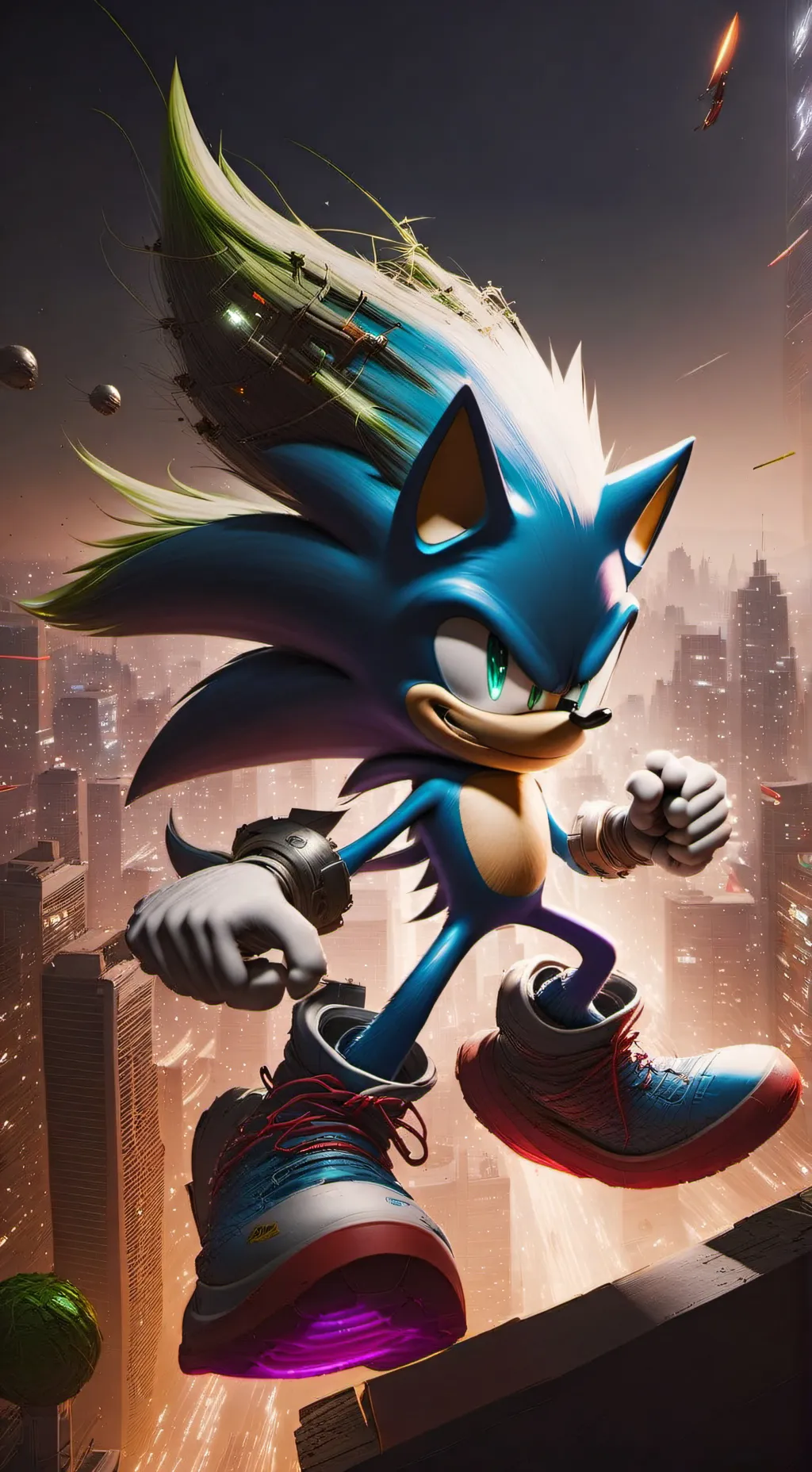 ai character: sonic au background