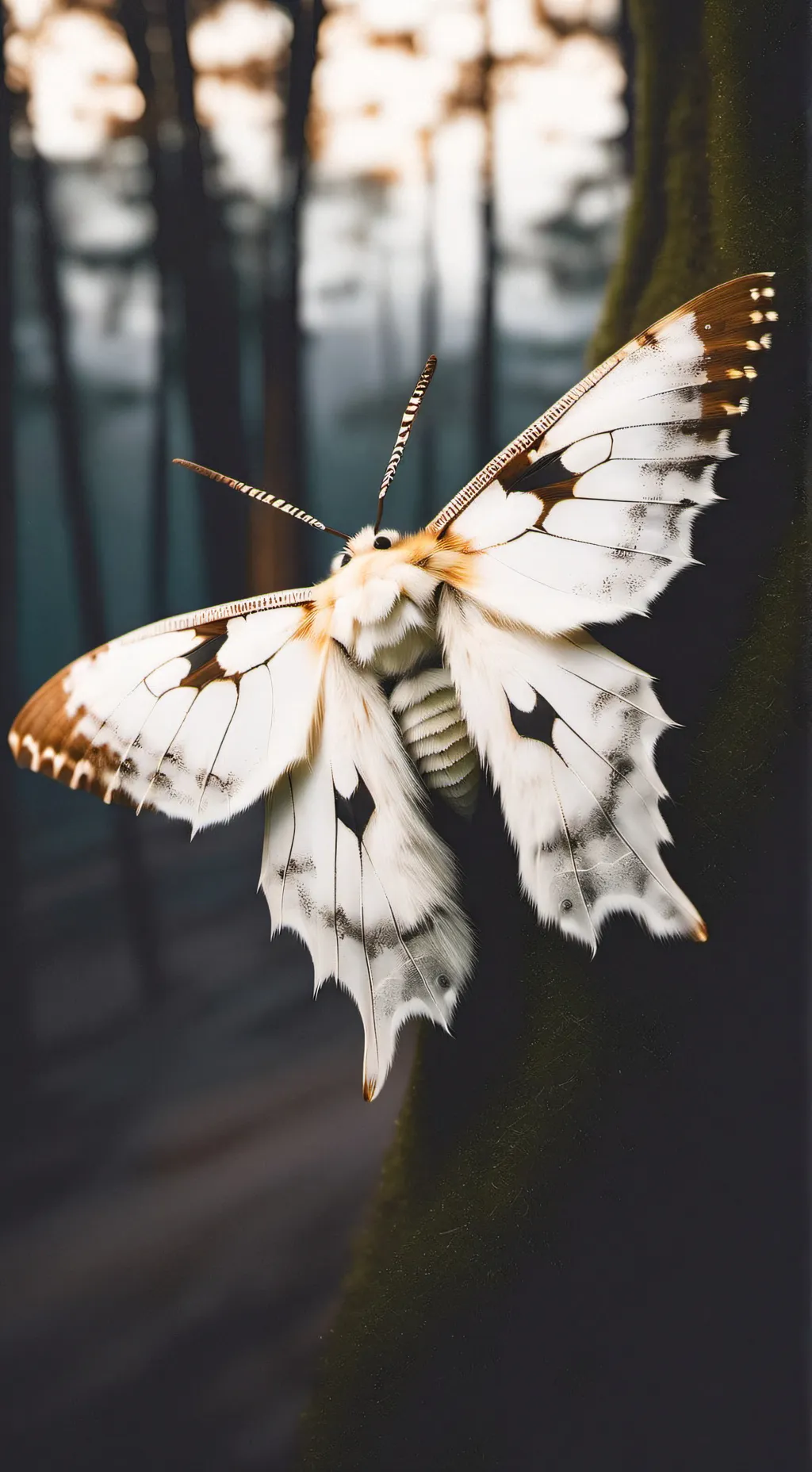 ai character: Moth furry  background