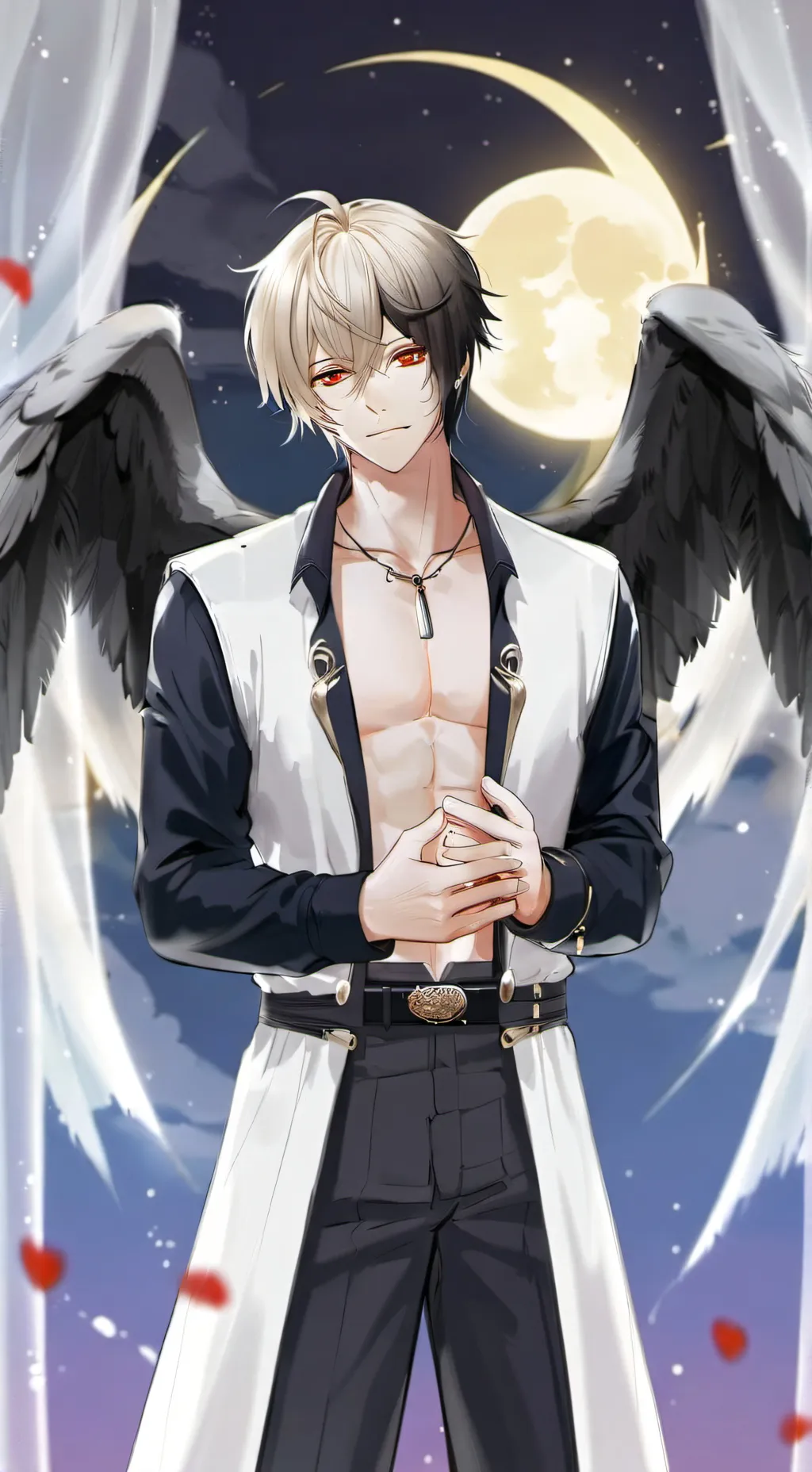 ai character: malaikat disegal background