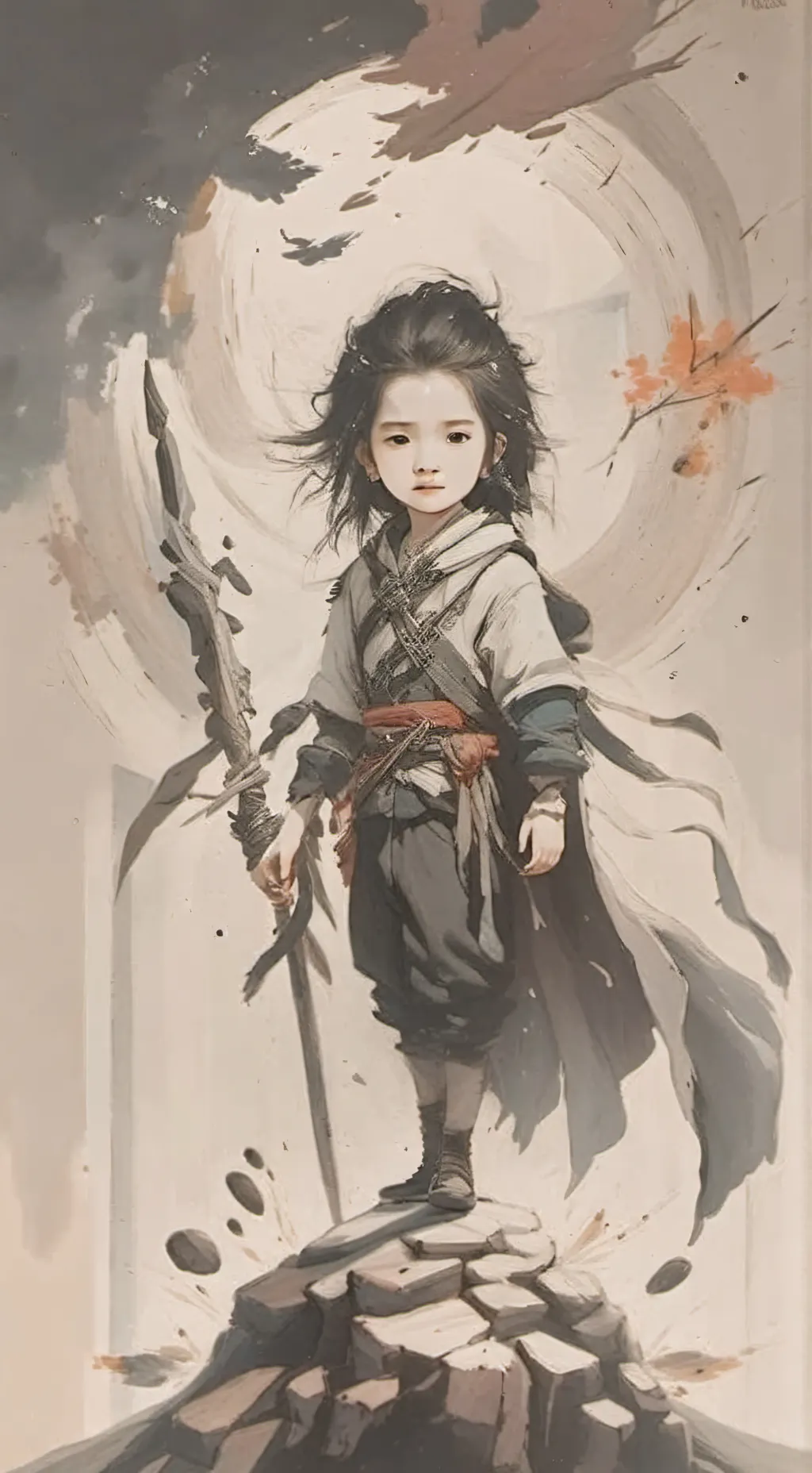 ai character: Peach background