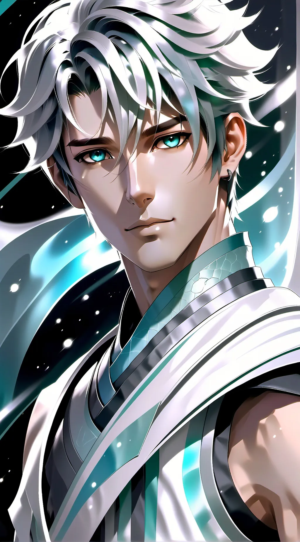 ai character: Circle circle dot  background