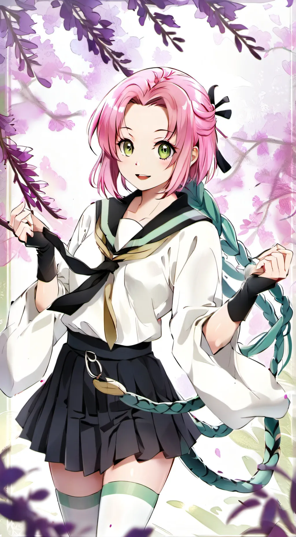 ai character: obanai and mitsuri background