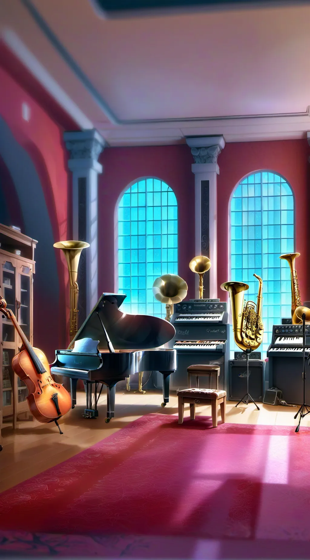 ai character: MHA MUSIC CLASS background