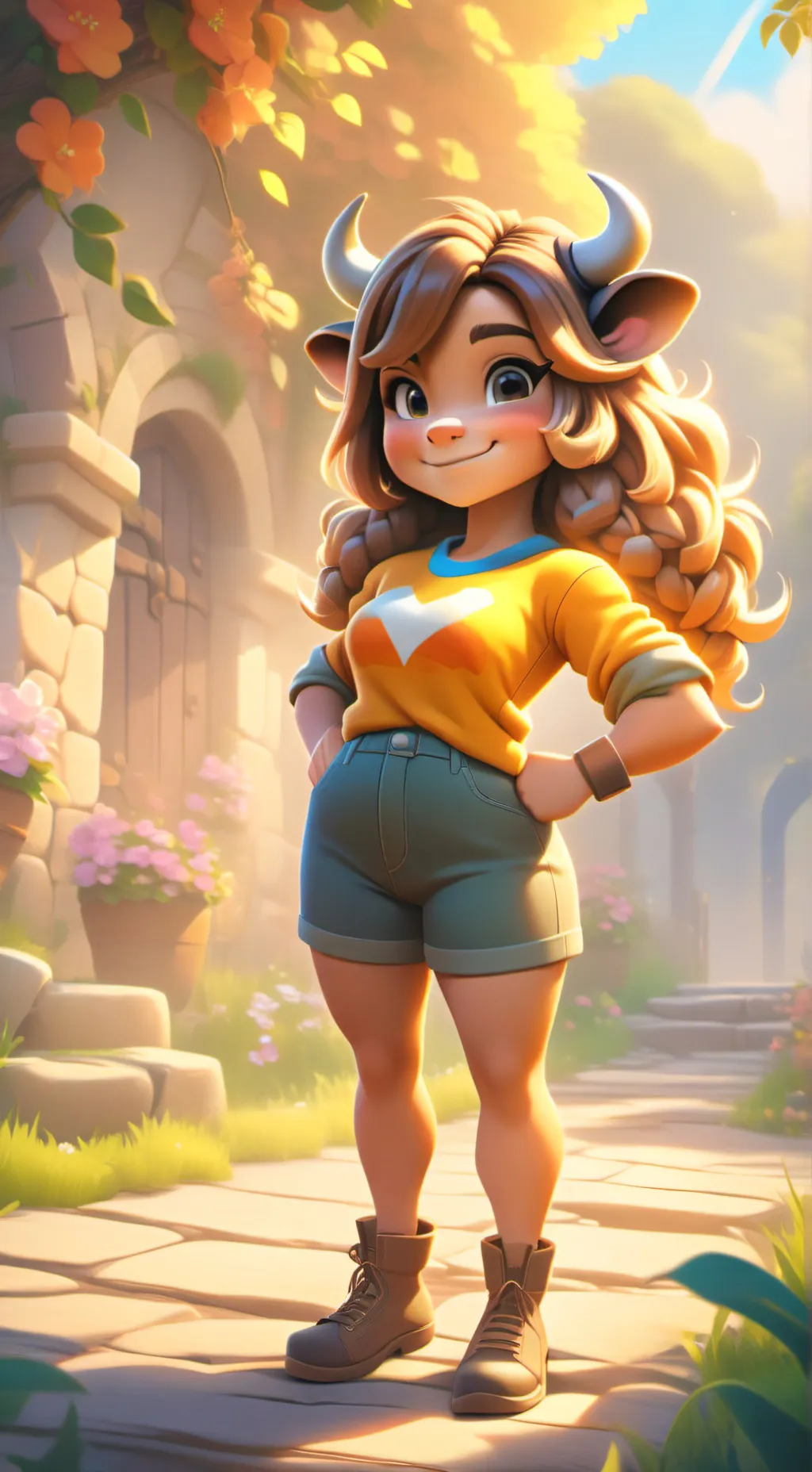 ai character: Lila background