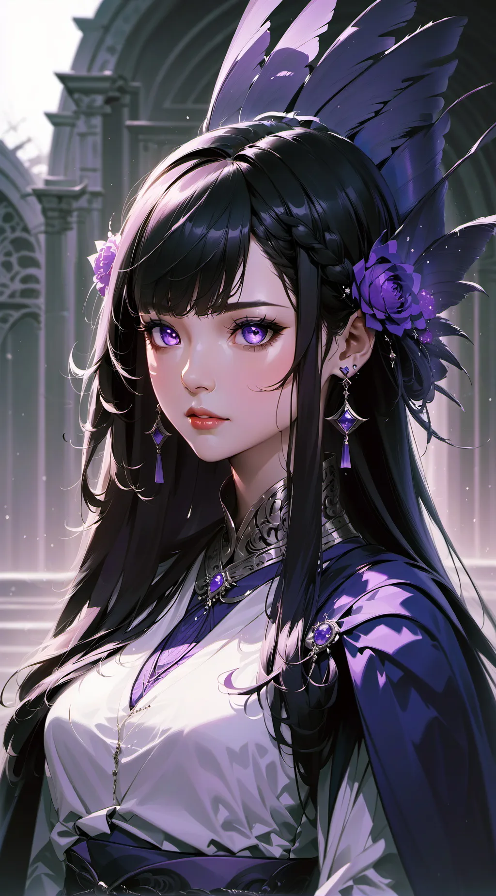 ai character: Scarlet background