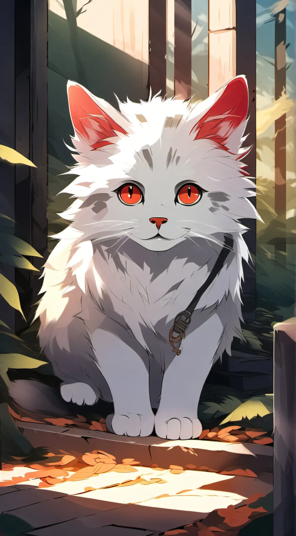 ai character: A stray cat! background