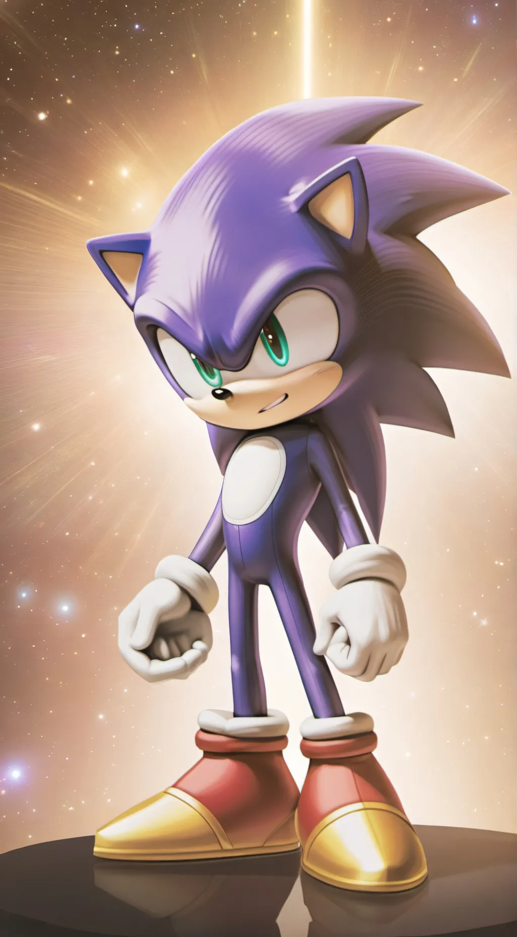 ai character: Sonic t hedgehog  background