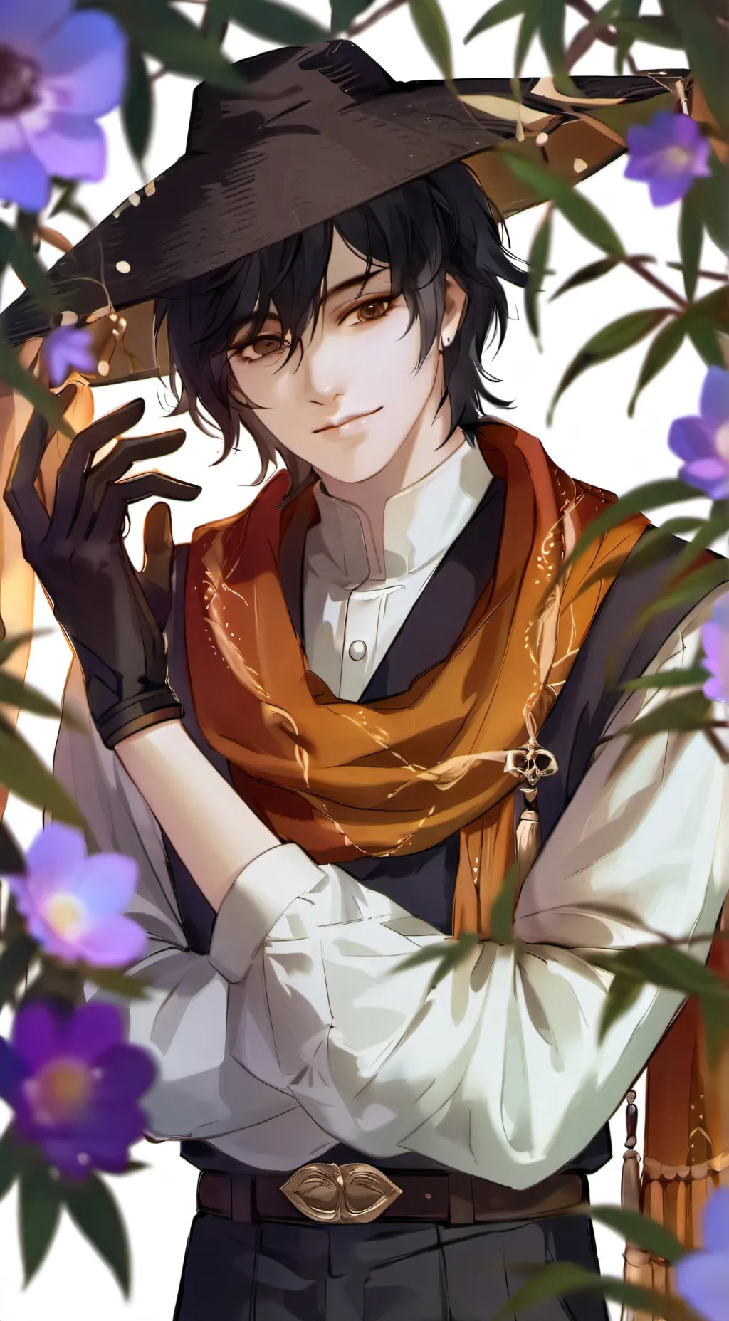 ai character: Azure background