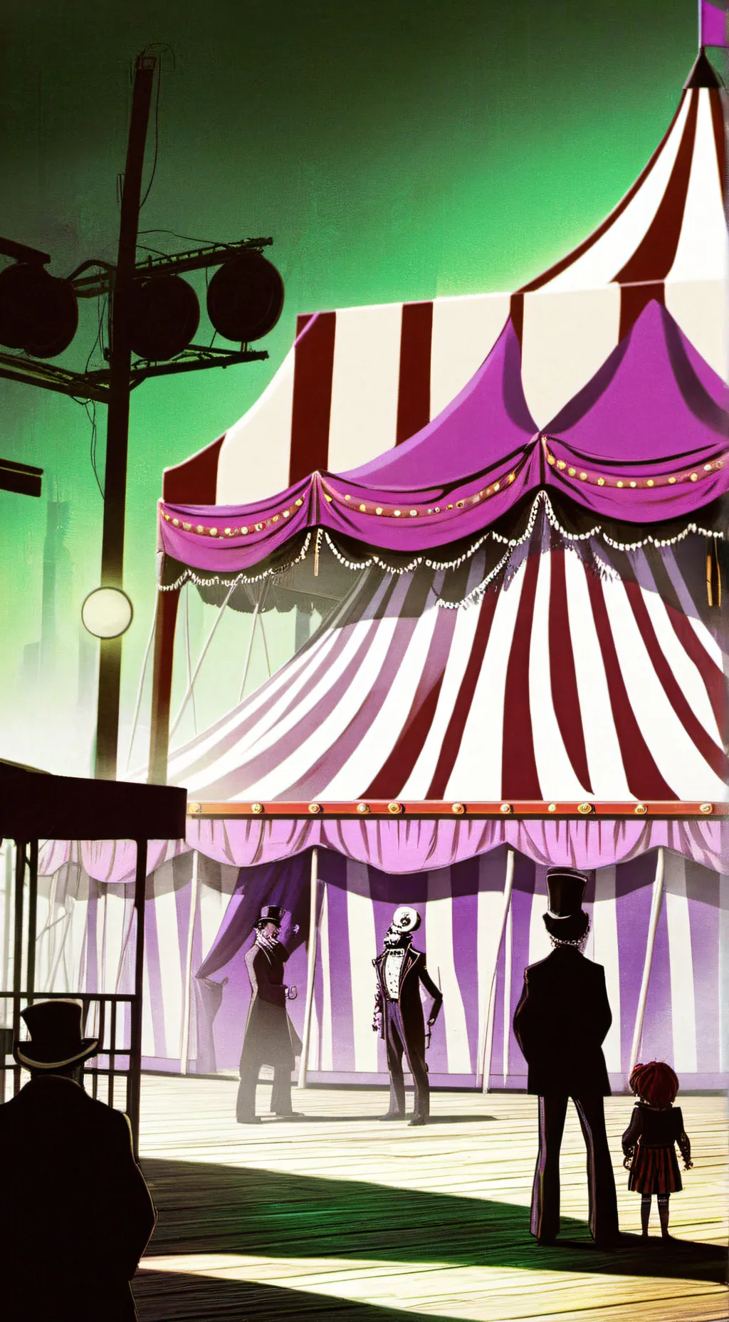 ai character: TADC INFECTION AU background