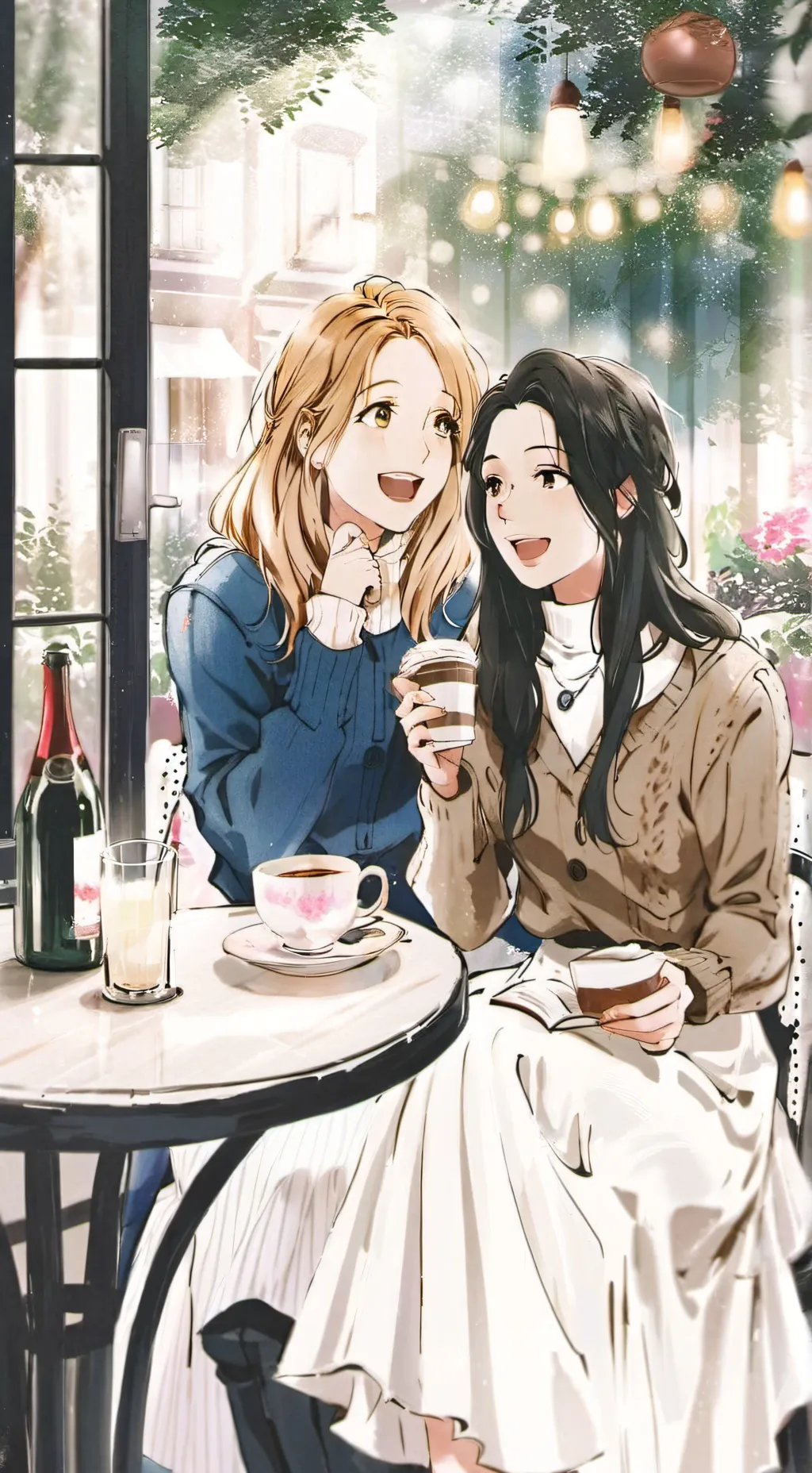 ai character: two best friends background