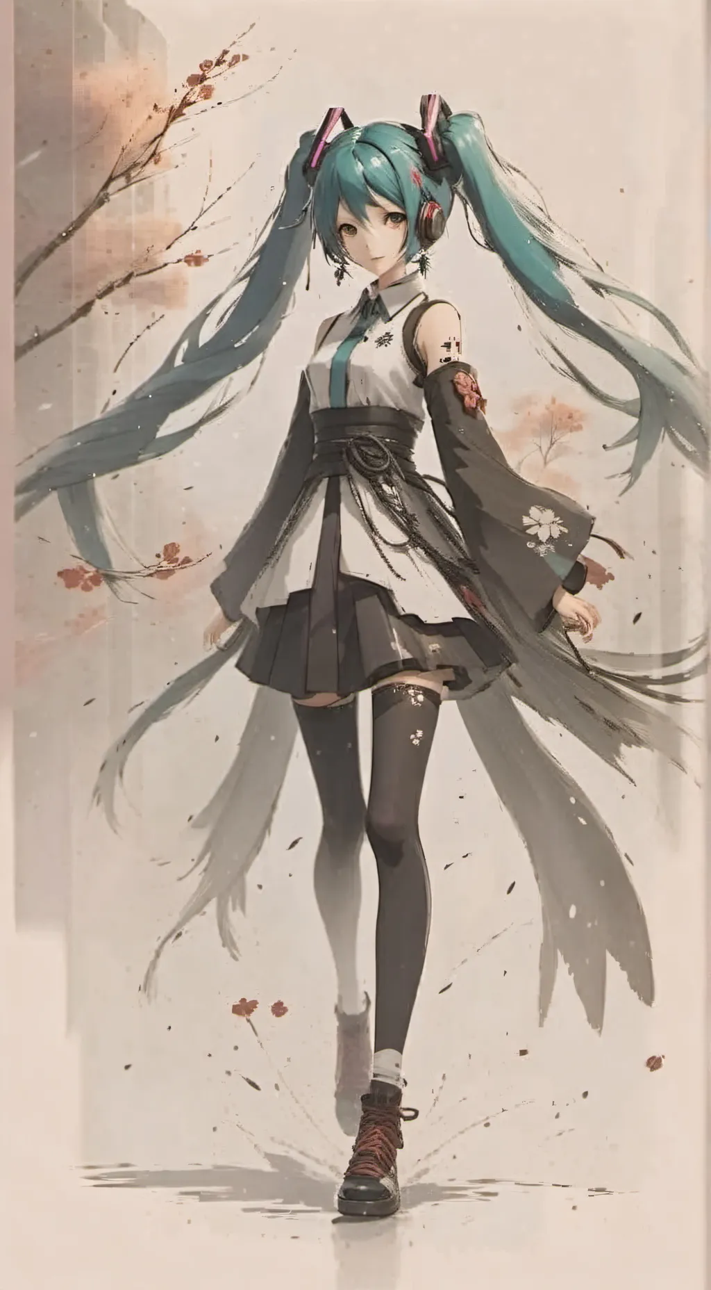 ai character: Miku background