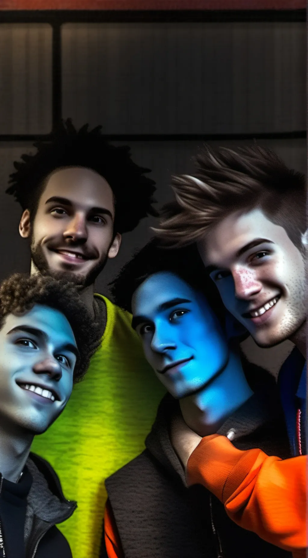 ai character: 5 dumb boys  background