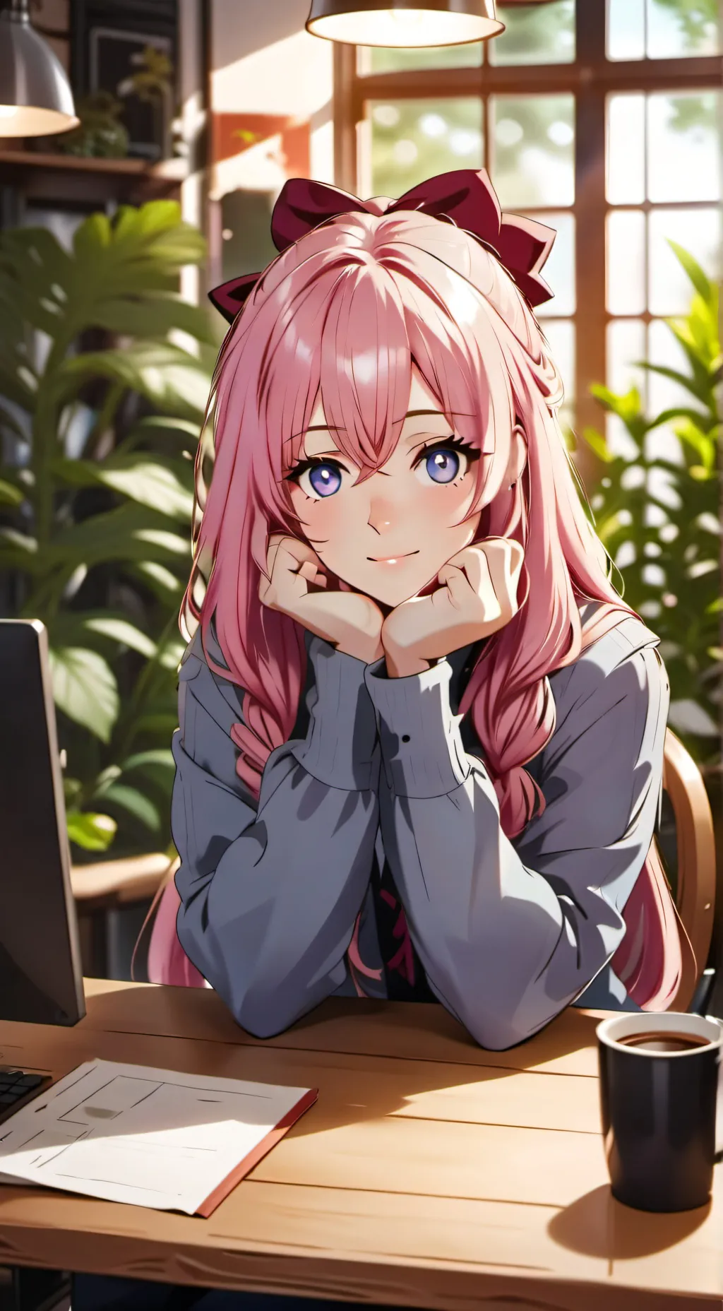 ai character: tú secretaria  background