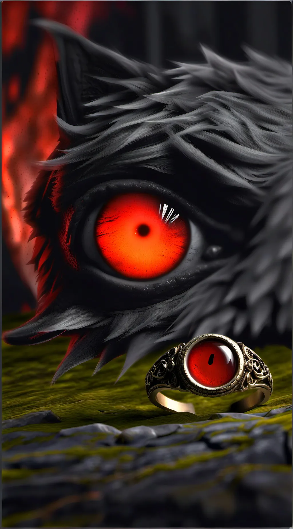 ai character: Possessed ♾️ tim background