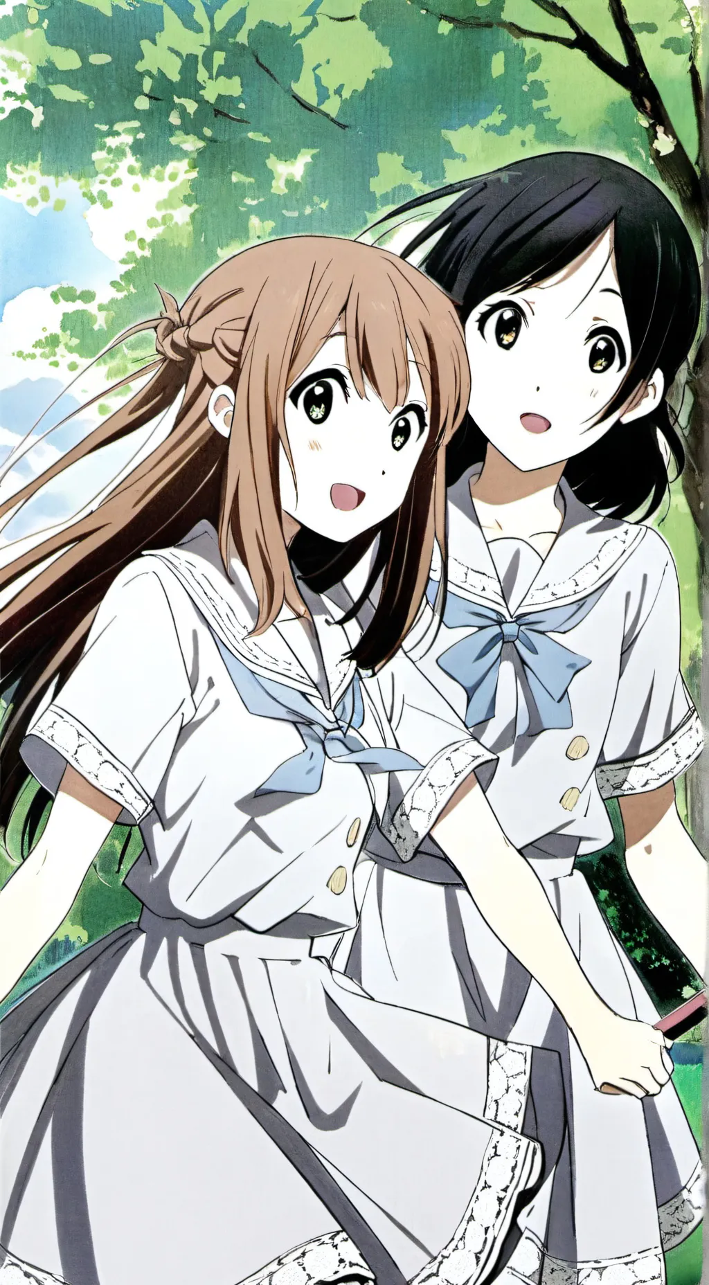 ai character: Violet and Chloe background