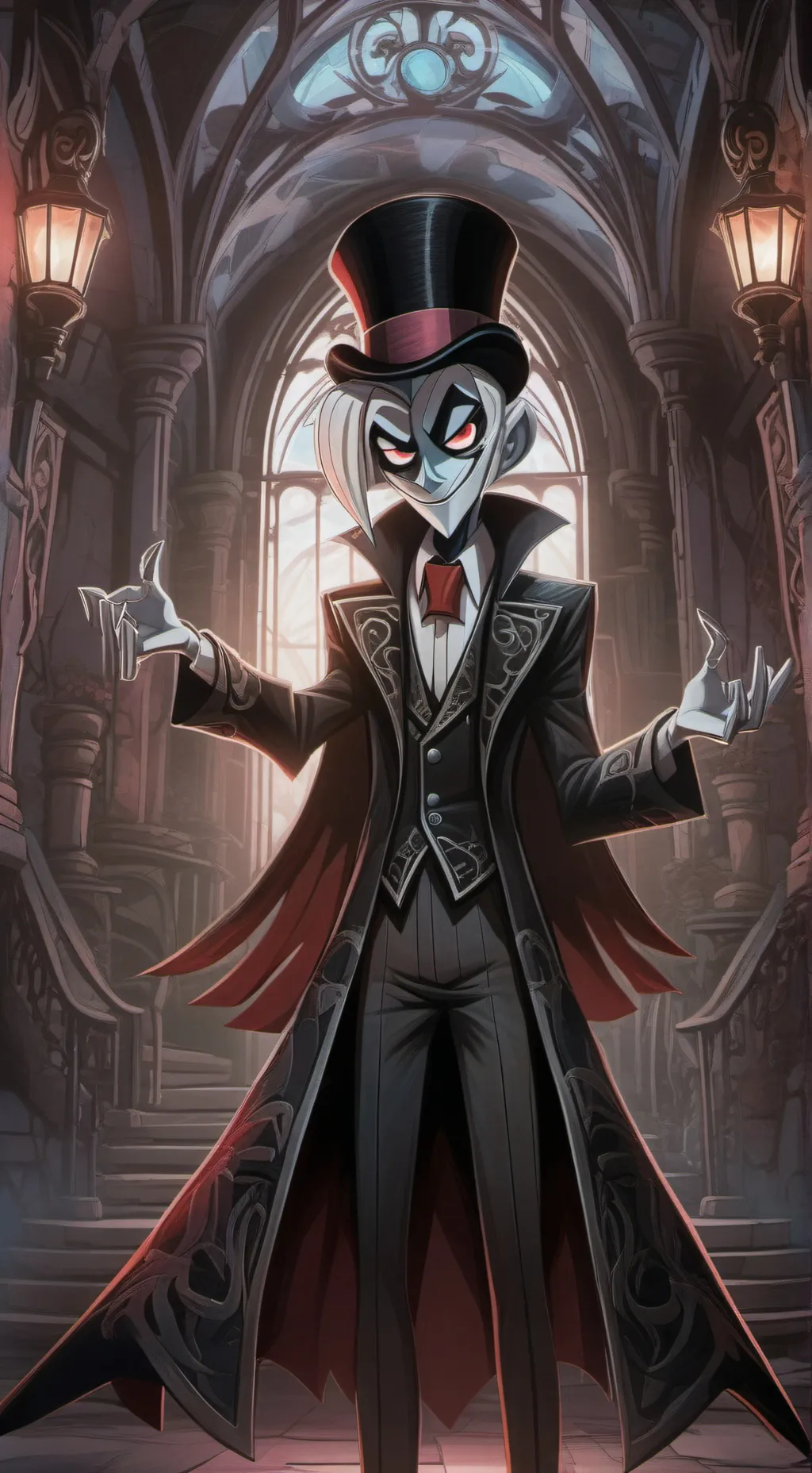 ai character: Hazbin hotel  background