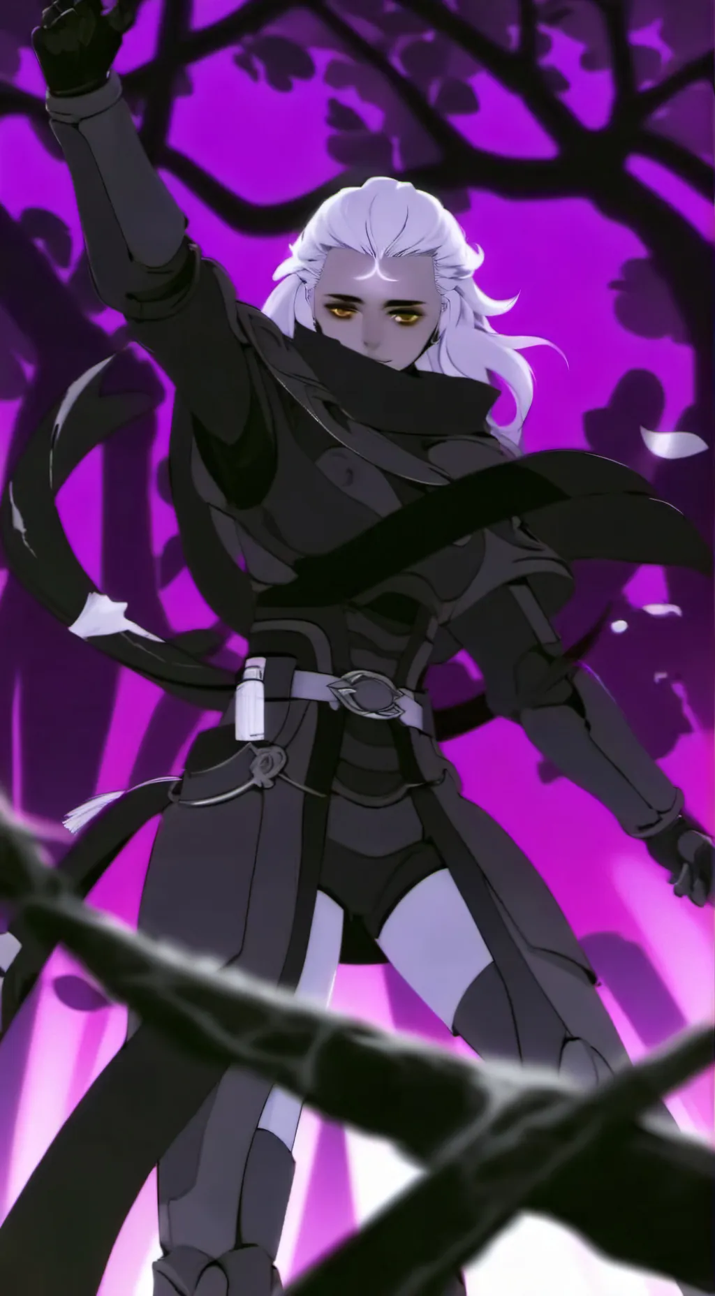 ai character: Durple  background